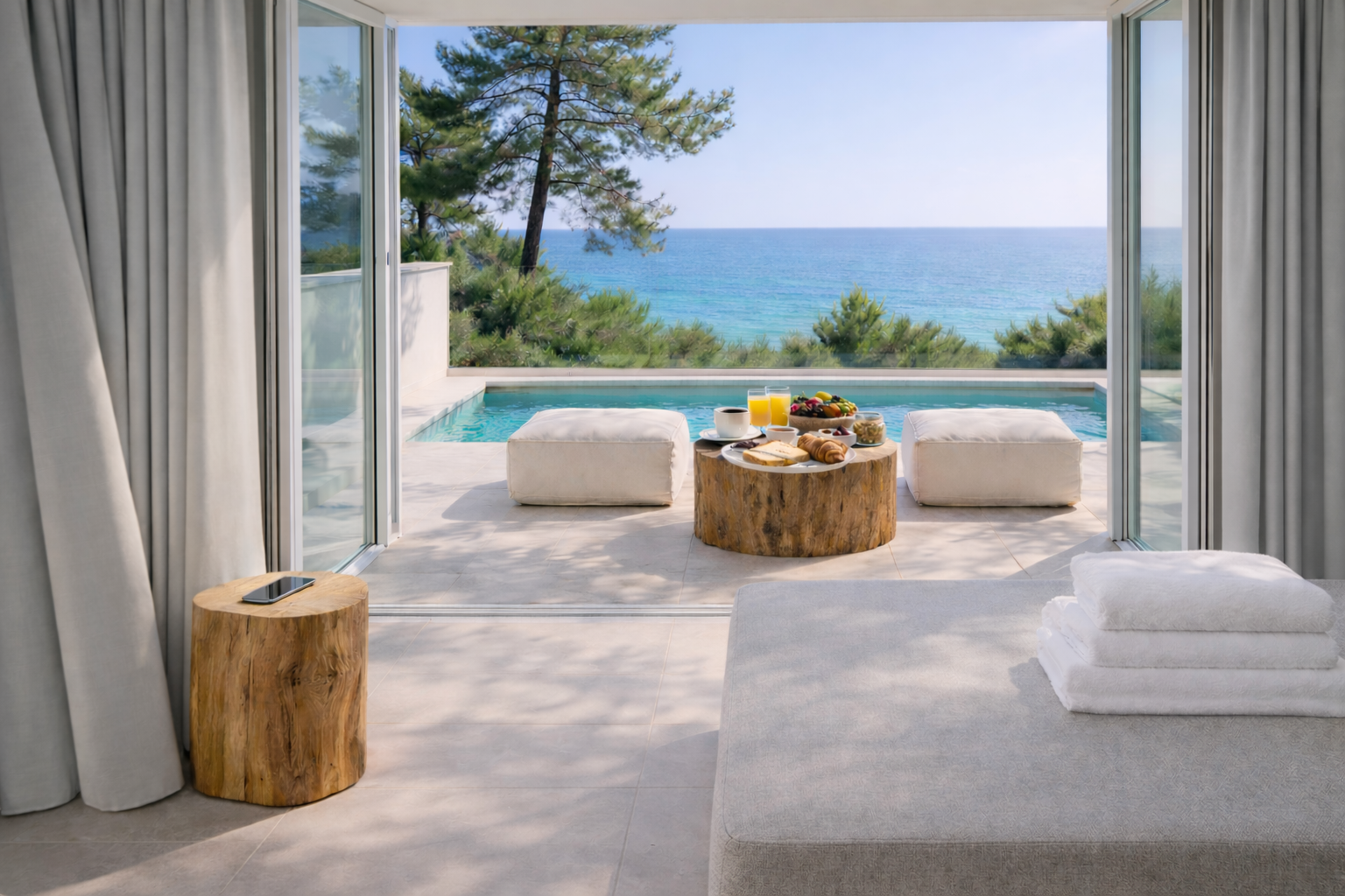 Private heated pool belonging to King Suite 1 only, Gloria Luxury Suites